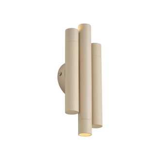 QAZQA Qazqa L&aacute;mpara De Pared Retro Beige 3 Luces - Pipes