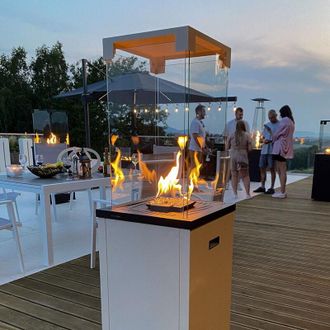 Kratki Terrassenheizer Gas PATIO LIGHT wei&szlig;