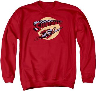 Gildan Superman Fly By Adult Crewneck Sweatshirt