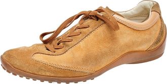 Tod's Tods Brown Suede Low Top Sneakers