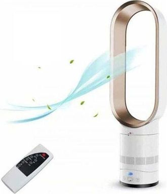 OEM Ventilador De Pedestal Sin Aspas De 16 Pulgadas - 3 Velocidades Ajustables - Control Remoto Con Alcance De Hasta 6 M - &Aacute;ngulo De Rotaci&oacute;n De 90&deg; - Fun