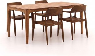 Bellagio la vita attrattiva Bellagio Balba/Bruca 170cm dining tuinset 5-delig stapelbaar