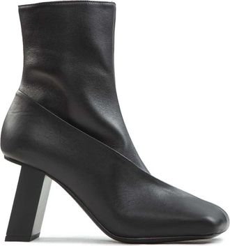 Vic Mati&eacute; H08 Panton Enkellaars - Dames - Laarzen met Hak - Zwart - 36 EU - Leer - Schoenen