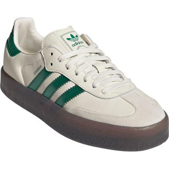 adidas Sambae Sneaker in Cream/Bold Green/Green at Nordstrom, Size 10.5