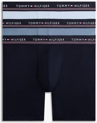 Tommy Hilfiger Mens Stretch Modal Boxer Brief 3-Pack - Multi - XL