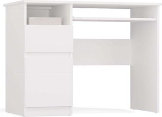 Topeshop Porto - Escritorio Inform&aacute;tico Con 1 Puerta Y 1 Caj&oacute;n A La Izquierda - 51x98.5x75.5 Cm - Blanco