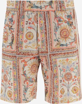 Just Cavalli Nylonshorts mit Ornamentdruck