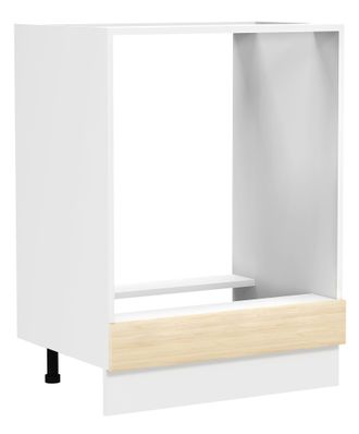 ebuy24 Armario De Horno Vcm Dimensiones Aprox. Al. 82 X An. 60 X. T. 46 Cm Gabinete De Horno Gabinete De Horno - Fasola (blanco / Roble De Miel)