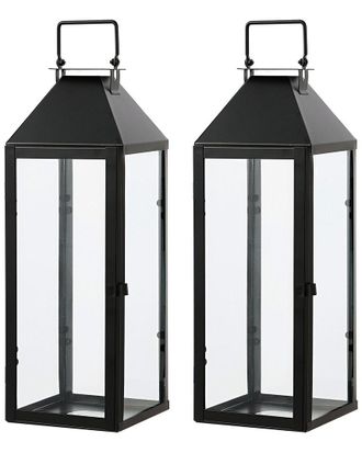 Safavieh Set Of 2 Ruane Outdoor Lanterns