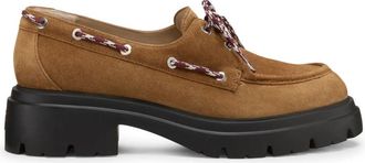 Stuart Weitzman Hudson Moccasin - Dames - Bootschoenen - Bruin - 39 EU - Su&egrave;de - Schoenen