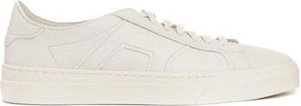 Santoni Sneaker Double Buckle - Heren - Sneakers - Wit - 43 1/2 EU - Leer - Schoenen