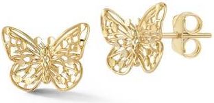 Ember Fine Jewelry Butterfly Stud Earrings in Gold at Nordstrom Rack