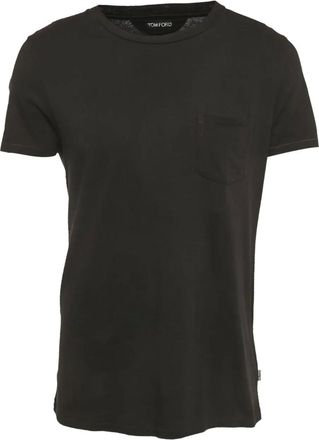 Tom Ford Katoenen T-shirt met borstzak - Zwart