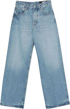 Jacquemus Le De-N&icirc;mes Large Jeans - Dames - Regular Fit Jeans - Blauw - W26 - Katoen - Jeans