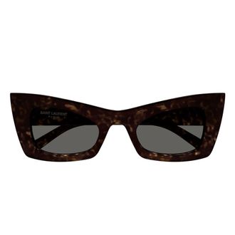 Saint Laurent Sunglasses, female, Brown, Size: 49 MM New Wave Sunglasses