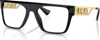 Versace 55mm Rectangle optical glasses in Black at Nordstrom