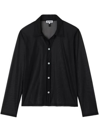 Sunnei shher tulle shirt - Black
