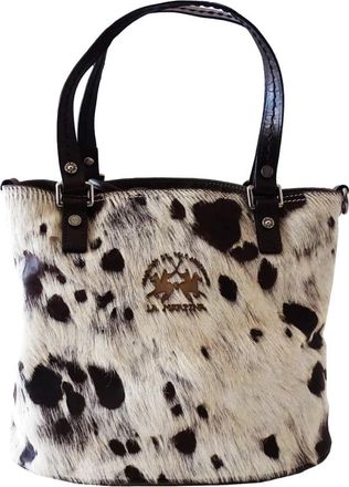 La Martina Witte Hobo Schoudertas Vrouw - Dames - Shoppers - Wit - ONE Size - Leer - Tassen