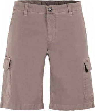 Moorer Shorts cargo con tasche - Marrone