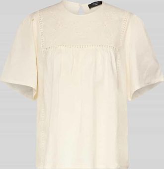 Max Mara Loose Fit T-Shirt aus reinem Leinen Modell BACINO in Ecru, Gr&ouml;&szlig;e XXL