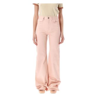 Chloé Dames, Jeans, Roze, Maat: XS Katoen