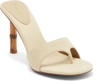 Jeffrey Campbell Linette Sandal in Beige Canvas at Nordstrom, Size 6.5