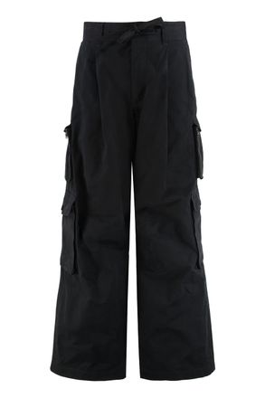 Dolce & Gabbana Mens Cargo Pants In Faille - Black Cotton - Size EU 50 (Mens)