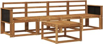 vidaXL Conjunto De Sof&aacute;s De Exterior 4 Uds. Natural Vidaxl