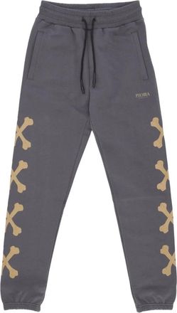 Phobia Archive Cross Bones Pants - Heren - Sweatpants - Grijs - XL - Katoen - Broeken