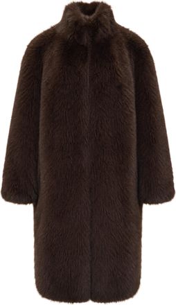 Liu Jo Straight-Cut Long Synthetic Fur Liu Jo Coat