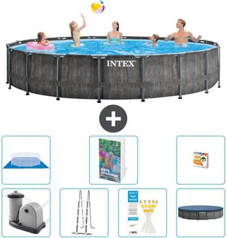 Intex Piscina Prism Frame Redonda - 549x122 Cm - 8-piezas S568