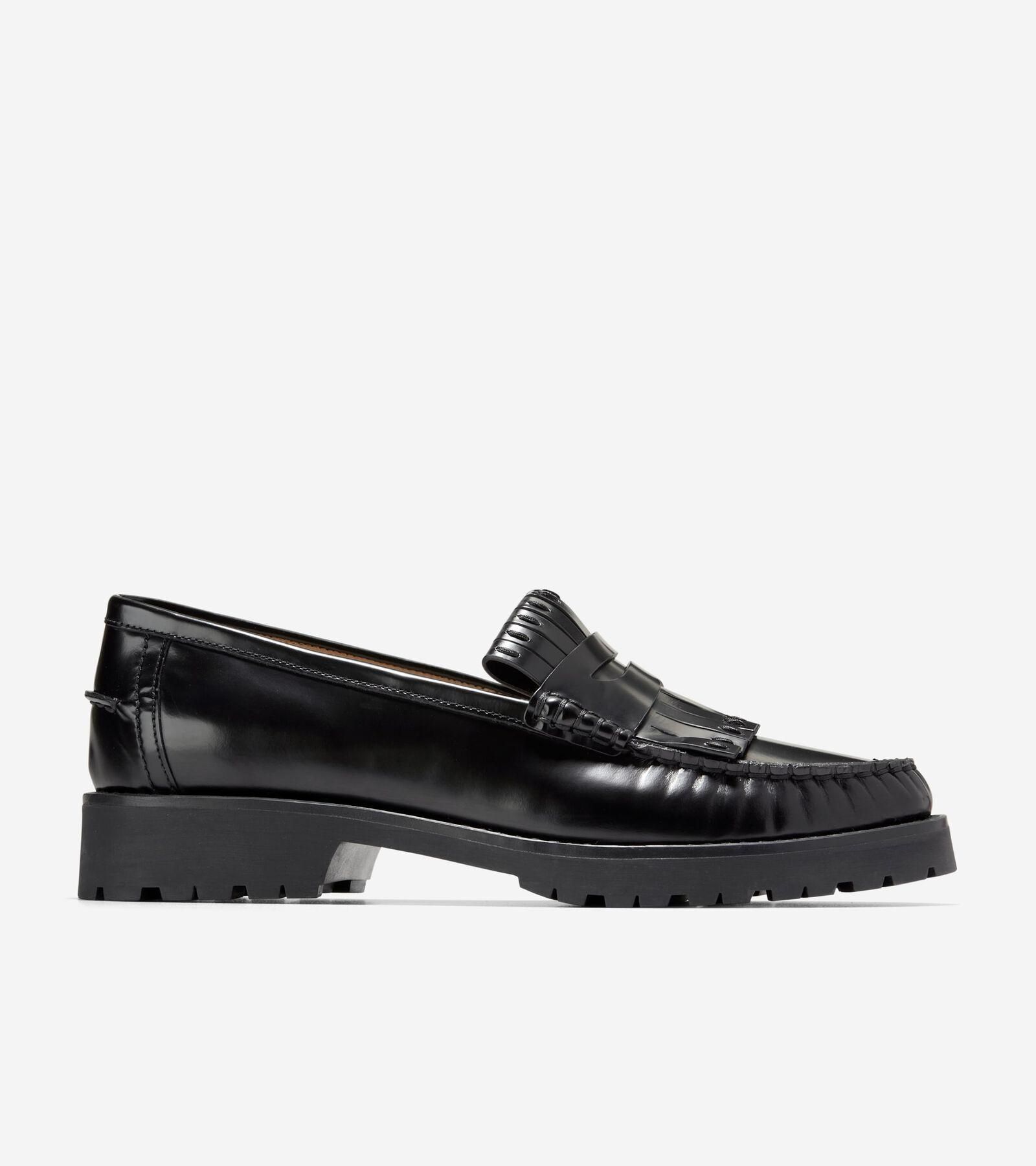 Cole Haan Lunar Penny Loafer Men\'s Black Loafers with Yellow Sole Size 6.5B 80s Penny Loafers - Etsy New Zealand main image 2