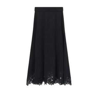 Zimmermann Midi-rok - Dames - Rokken - Zwart - Maat: L Wol