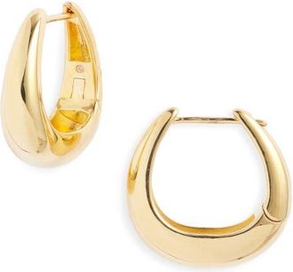 Nordstrom Demi Fine Crescent Huggie Hoop Earrings in 14K Gold Plated at Nordstrom