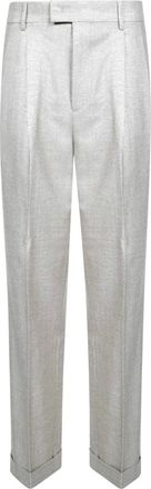 Berwich Simona High Waist Broeken - Dames - Straight fit broeken - Beige - S - Broeken
