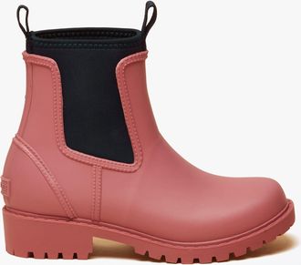 Joules Oakfield Womens Wellingtons Pink Blue Rubber - Size UK 5
