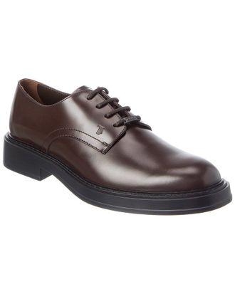 Tod's Tods Logo Lace Up Leather Loafer