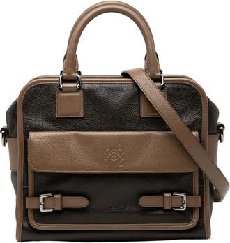 Loewe Borsa a tracolla Cruz in pelle di vitello pieno fiore bicolore 2013-2025 - Marrone