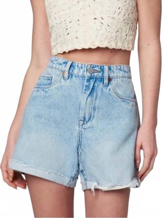 Blank NYC Womens The Perry Mom Short In Blue