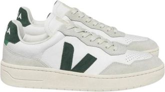 Veja V-90 Leather - Dames - Sneakers - Wit - 37 EU - Katoen - Schoenen
