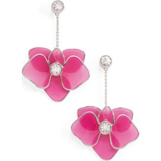 Alex and Ani New York Botanical Garden Orchid Statement Earrings in Pink at Nordstrom