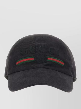 Gucci cotton baseball cap curved brim design