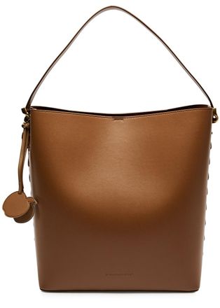 Stella McCartney Stella Mccartney Lace-up Faux Leather Tote - Tan - One Size