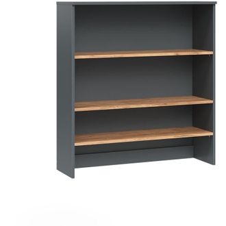 Vicco Mobile da bagno Viktor, Antracite/quercia dorata, 93.6 x 100.4 cm con ripiani aperti