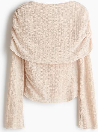H&M Mehrlagiges Jerseyshirt - Beige