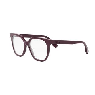 Fendi Lettering Optisch Montuur - unisex - Brillen - Paars - 54 MM - Accessoires