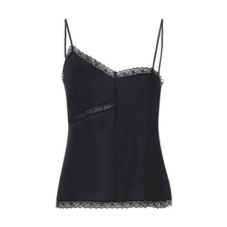 Maison Margiela Dames, Tops, Zwart, Maat: XS Zijde