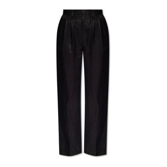 Anine Bing Straight Trousers, female, Black, S, Carrie high-waisted Trousers