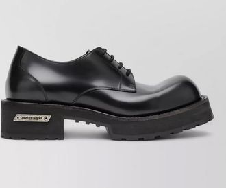 Balenciaga calf leather derby shoes