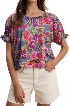 Velvet Delilah Blouse In Tahiti